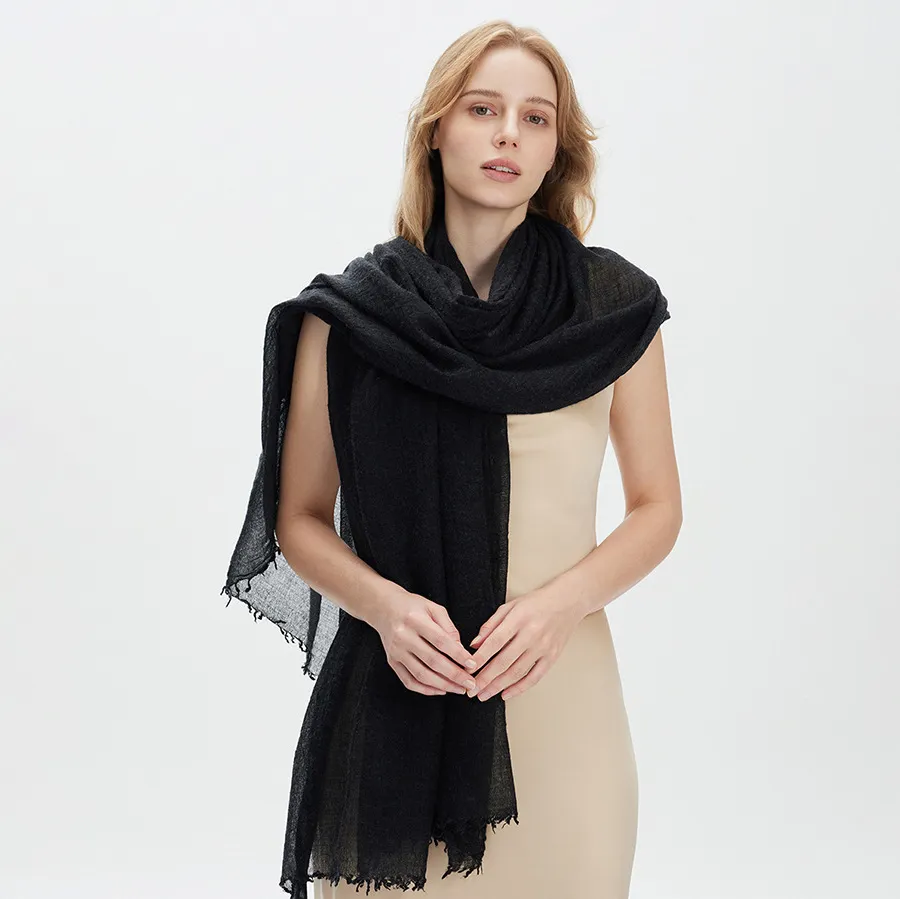 Women Fashion Casual Solid Color Thin Spring And Autumn Scarf