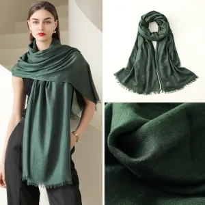 Women Fashion Casual Spring And Summer Solid Color Cotton And Linen Scarf
