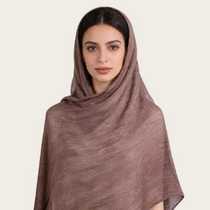 Women Fashion Casual Solid Color Pleated 100%Viscose Long Hijab Scarf