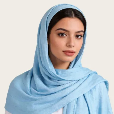 Women Fashion Cotton Solid Color Hijab Scarf