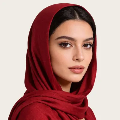 Women Fashion Cotton Solid Color Hijab Scarf