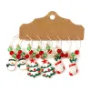 Green Scarf Snowman Five-Pointed Star Christmas Tree Christmas Stocking