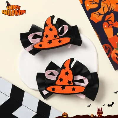 Halloween Women Fashion Cute Dark Style Funny Pumpkin Hair Accessories Hairpin