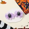 Panic Purple Bow Pair Clip -2Pcs