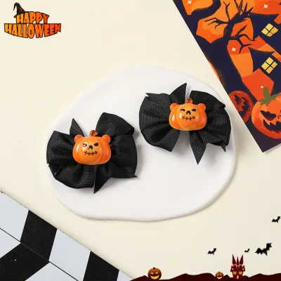 Halloween Women Fashion Cute Dark Style Funny Pumpkin Hair Accessories Hairpin
