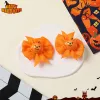 Pumpkin Gold Bow Pair Clip -2Pcs