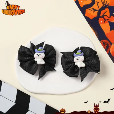 Halloween Women Fashion Cute Dark Style Funny Pumpkin Hair Accessories Hairpin