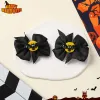 Bat Black Bow Pair Clip -2Pcs