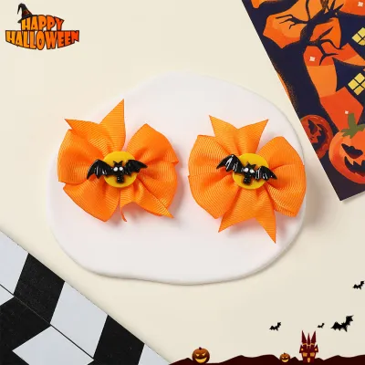 Halloween Women Fashion Cute Dark Style Funny Pumpkin Hair Accessories Hairpin