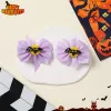 Bat Purple Bow Pair Clip -2Pcs