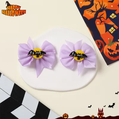 Halloween Women Fashion Cute Dark Style Funny Pumpkin Hair Accessories Hairpin