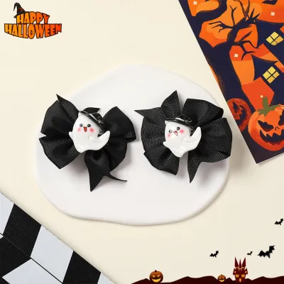 Halloween Women Fashion Cute Dark Style Funny Pumpkin Hair Accessories Hairpin