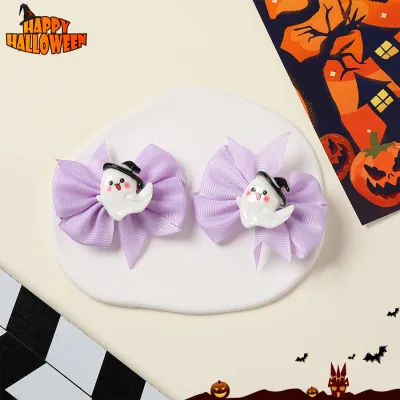 Halloween Women Fashion Cute Dark Style Funny Pumpkin Hair Accessories Hairpin