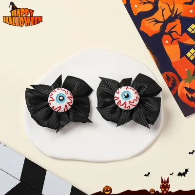 Halloween Women Fashion Cute Dark Style Funny Pumpkin Hair Accessories Hairpin