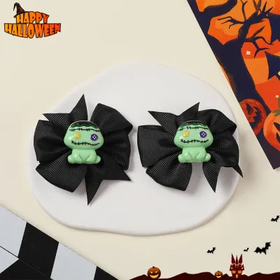 Halloween Women Fashion Cute Dark Style Funny Pumpkin Hair Accessories Hairpin