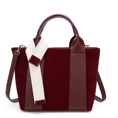 Women Fashion Casual Solid Color Simple Handbag