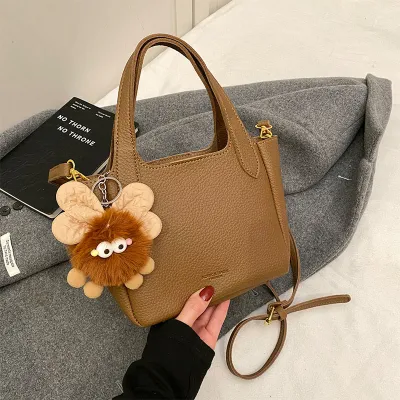 Women Fashion Casual Simple Solid Color Handbag