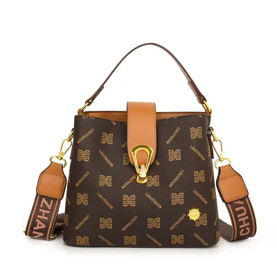 Women Fashion Casual Retro Printed Small Square Handbag