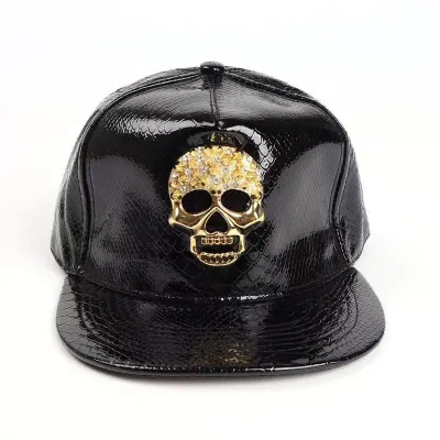 Fashion Casual Crocodile Pattern Skull Big Brim Baseball Cap