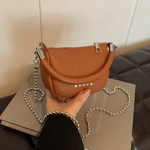 Women Fashion Casual Simple Solid Color Corssbody Bag