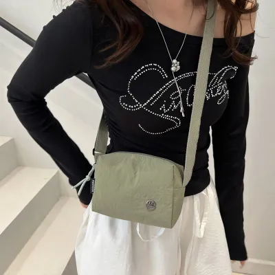 Women Fashion Casual Simple Lightweight Solid Color Crossbody Bag