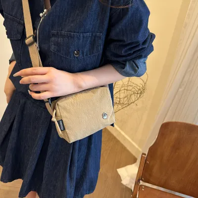 Women Fashion Casual Simple Lightweight Solid Color Crossbody Bag