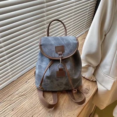 Women Fashion Casual Retro Large-Capacity Backpack