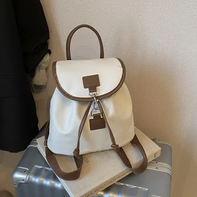 Women Fashion Casual Retro Large-Capacity Backpack