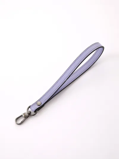 Women Fashion Simple Solid Color Handheld Belt Accessories Keychain