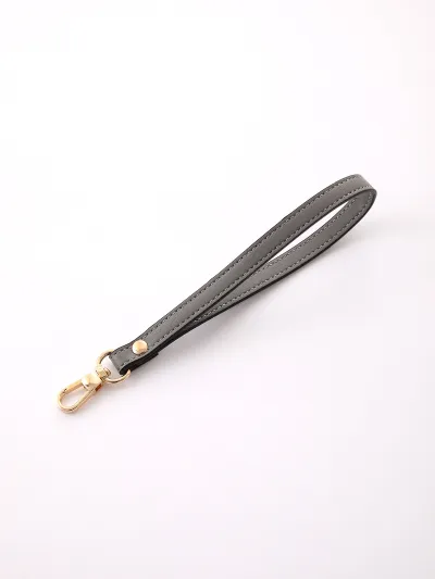Women Fashion Simple Solid Color Handheld Belt Accessories Keychain