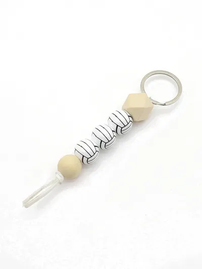 Fashion Creative Football Basketball Pendant Keychain