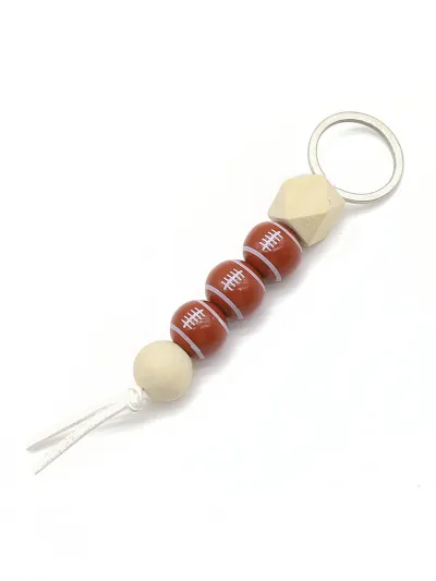 Fashion Creative Football Basketball Pendant Keychain