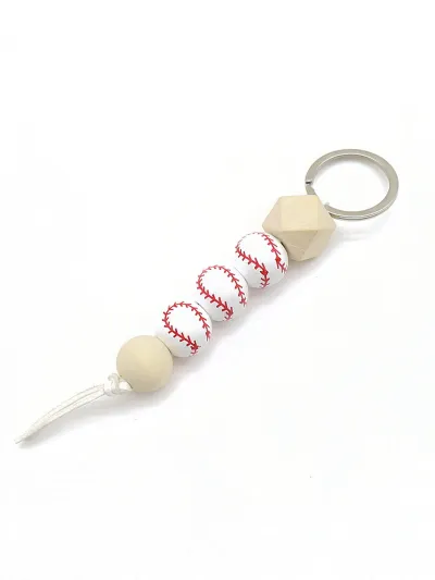 Fashion Creative Football Basketball Pendant Keychain