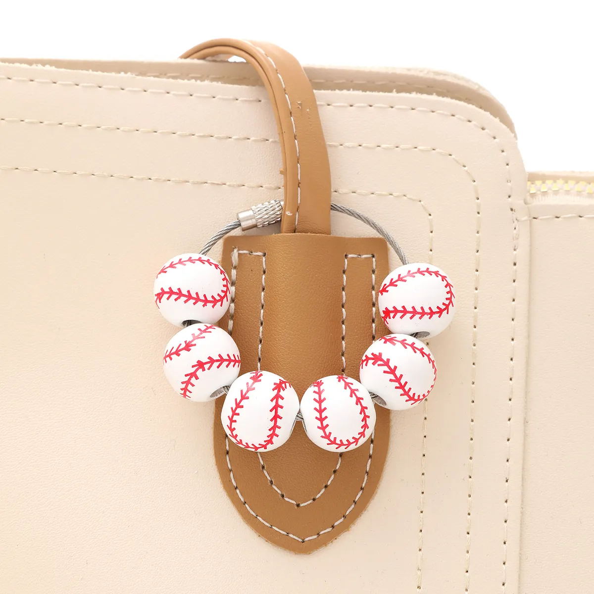Fashion Creative Football Basketball Pendant Keychain