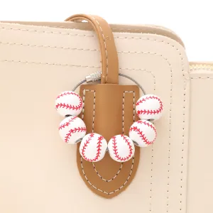Fashion Creative Football Basketball Pendant Keychain