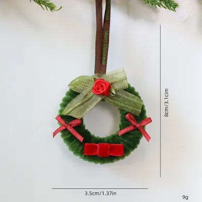Christmas Bow Christmas Tree Decoration Wreath Pendant