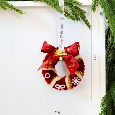 Christmas Bow Christmas Tree Decoration Wreath Pendant