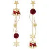 Christmas Snowflake Bell Earrings