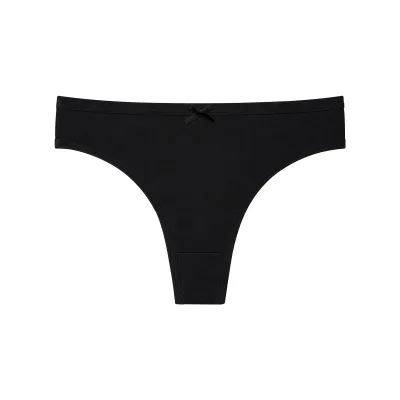 Women Fashion Sexy Simple Solid Color High Elastic Thong