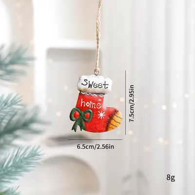 Christmas Decorations Santa Claus Snowman Socks Christmas Tree Ornaments