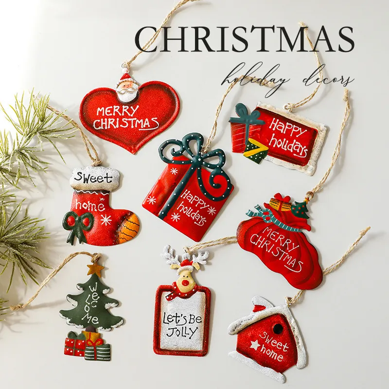 Christmas Decorations Santa Claus Snowman Socks Christmas Tree Ornaments