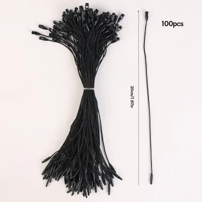 Christmas 20cm Bullet Gold And Silver Wire Hanging Rope Pendant Hanging Rope 100pcs/Set