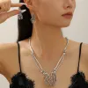 06 Ancient Silver Necklace Earrings
