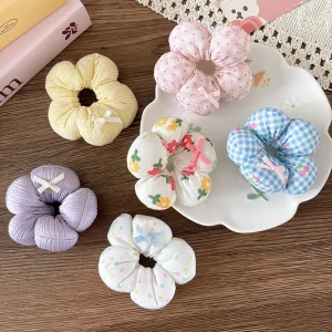 Kids Girls Fashion Cute Sweet Fabric Three-Dimensional Cotton Hair Tie