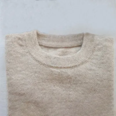 Kids Boys And Girls Autumn And Winter Solid Color Round Neck Long-Sleeve Knitted Sweater