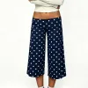 Navy Blue White Wave Point
