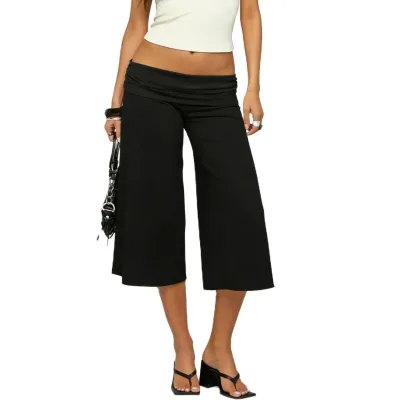 Women Fashion Casual Spring And Summer Polka Dot Print Wide Leg Pants