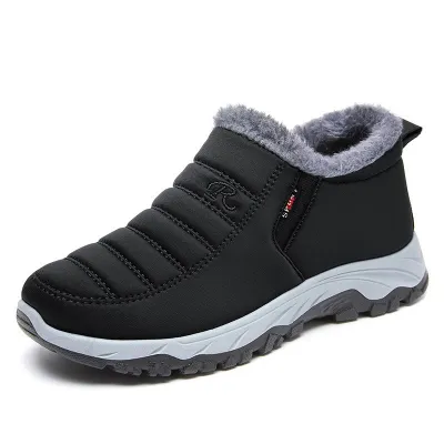 Women Fashion Casual Winter Fleece-Lined Thickened Cotton Boots