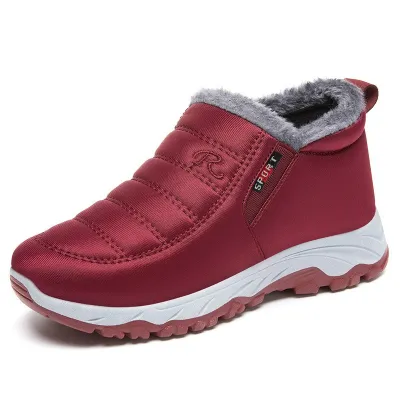 Women Fashion Casual Winter Fleece-Lined Thickened Cotton Boots