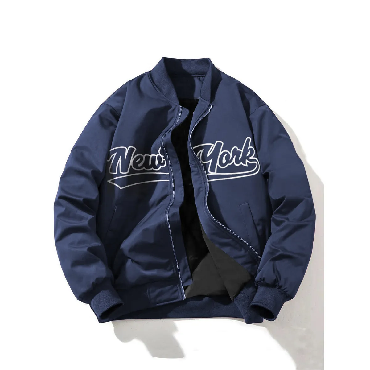Men Fashion Casual Spring And Autumn Outdoor Printed Windproof Long-Sleeve Zipper Jacket